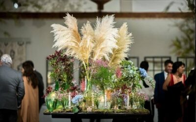 Decoración floral para centros en bodas